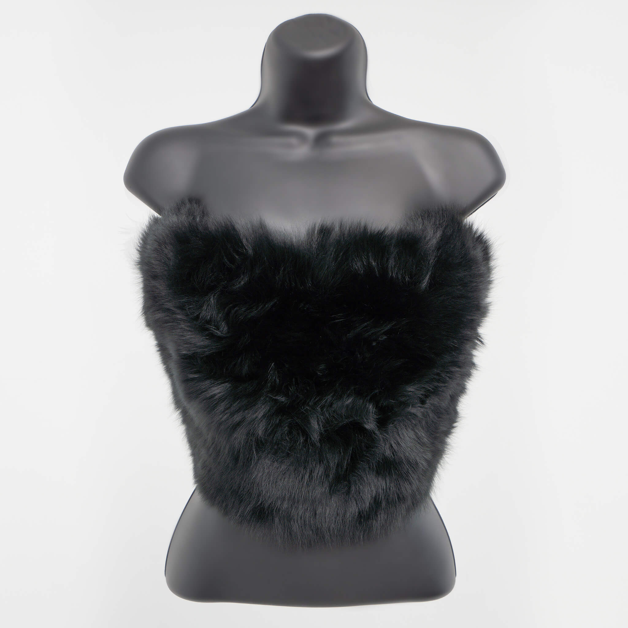 Midnight Black - Huacaya Crop Top