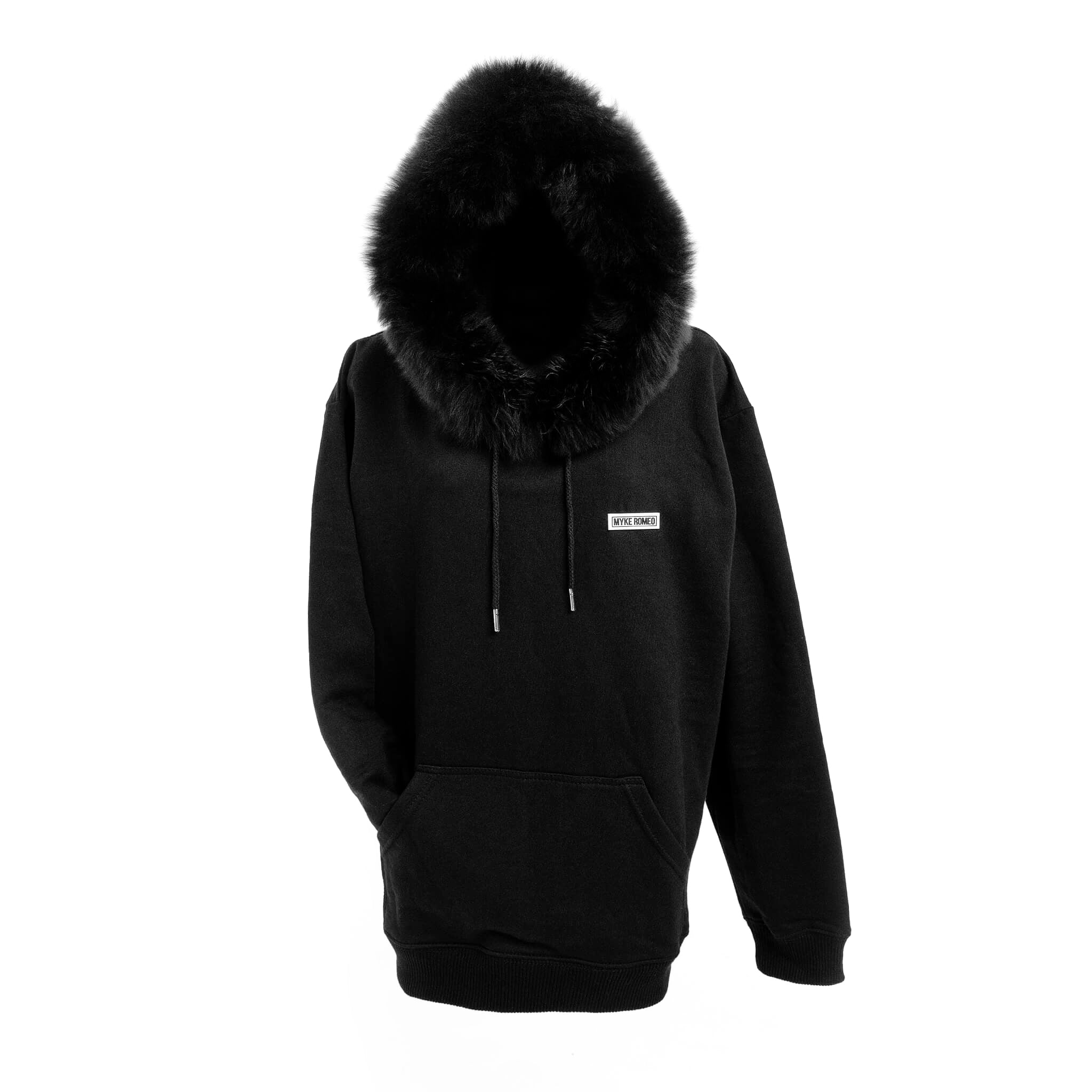 Classic Hoodie - Black / Midnight Black Fur