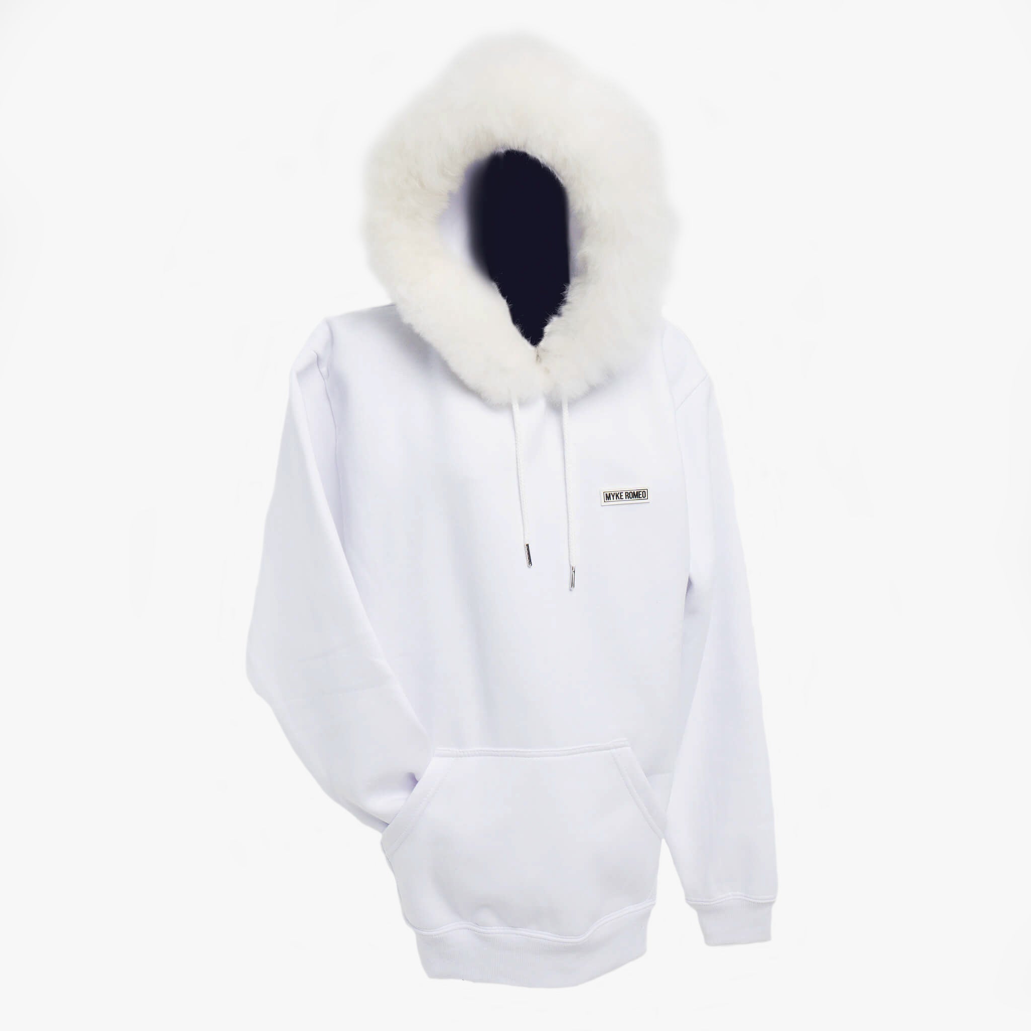 Classic Hoodie - White / Pure White Fur