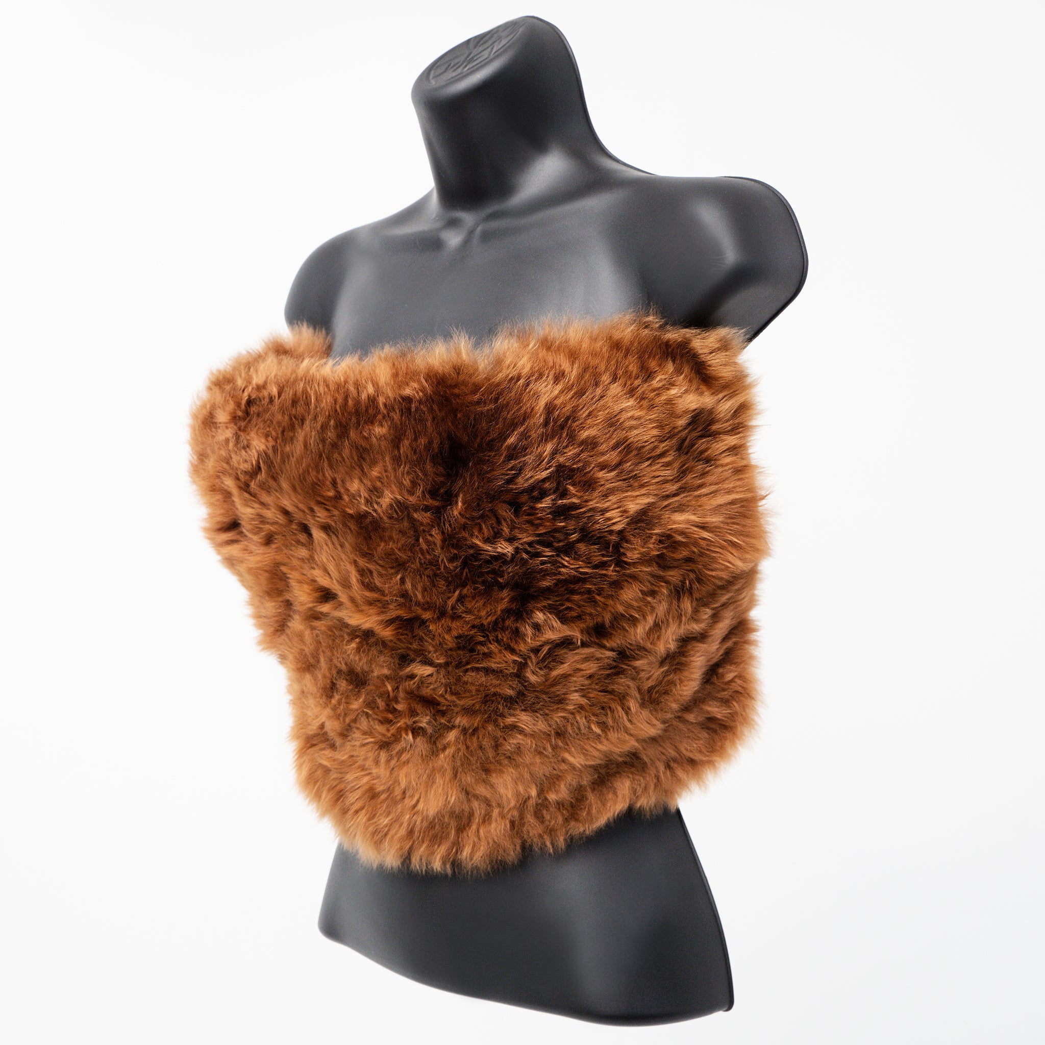 Brown - Huacaya Crop Top