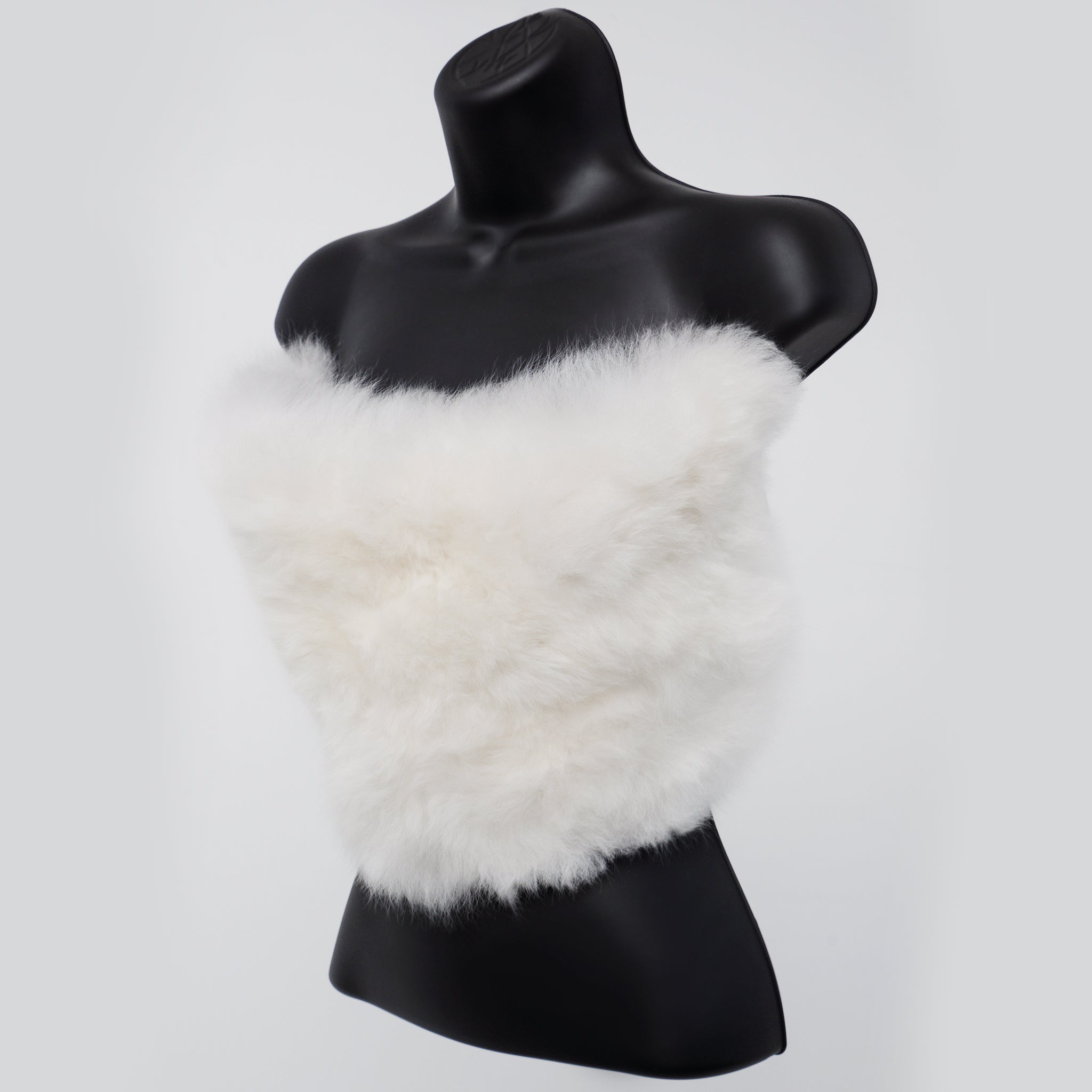 Pure White - Huacaya Crop Top