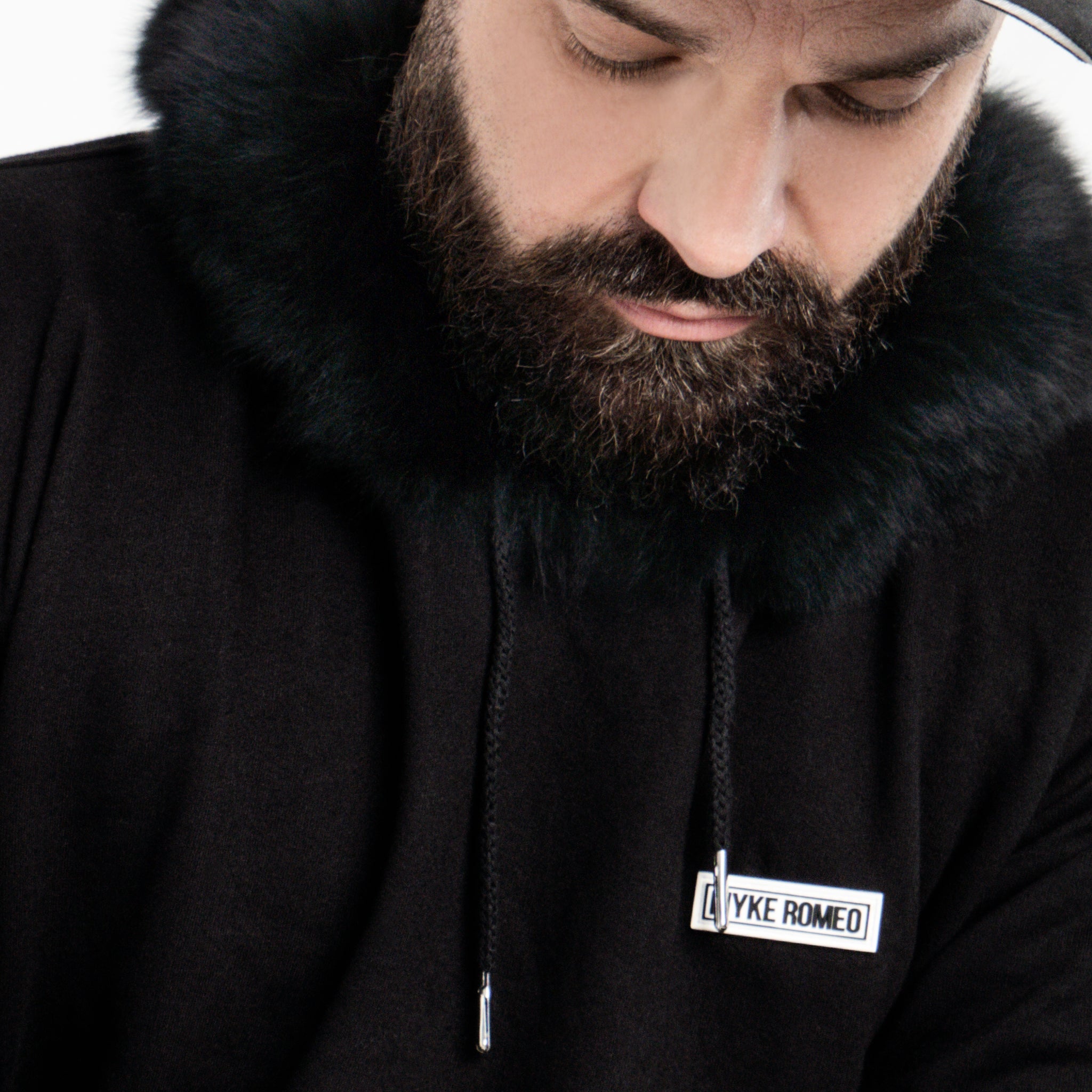 Classic Hoodie - Black / Midnight Black Fur