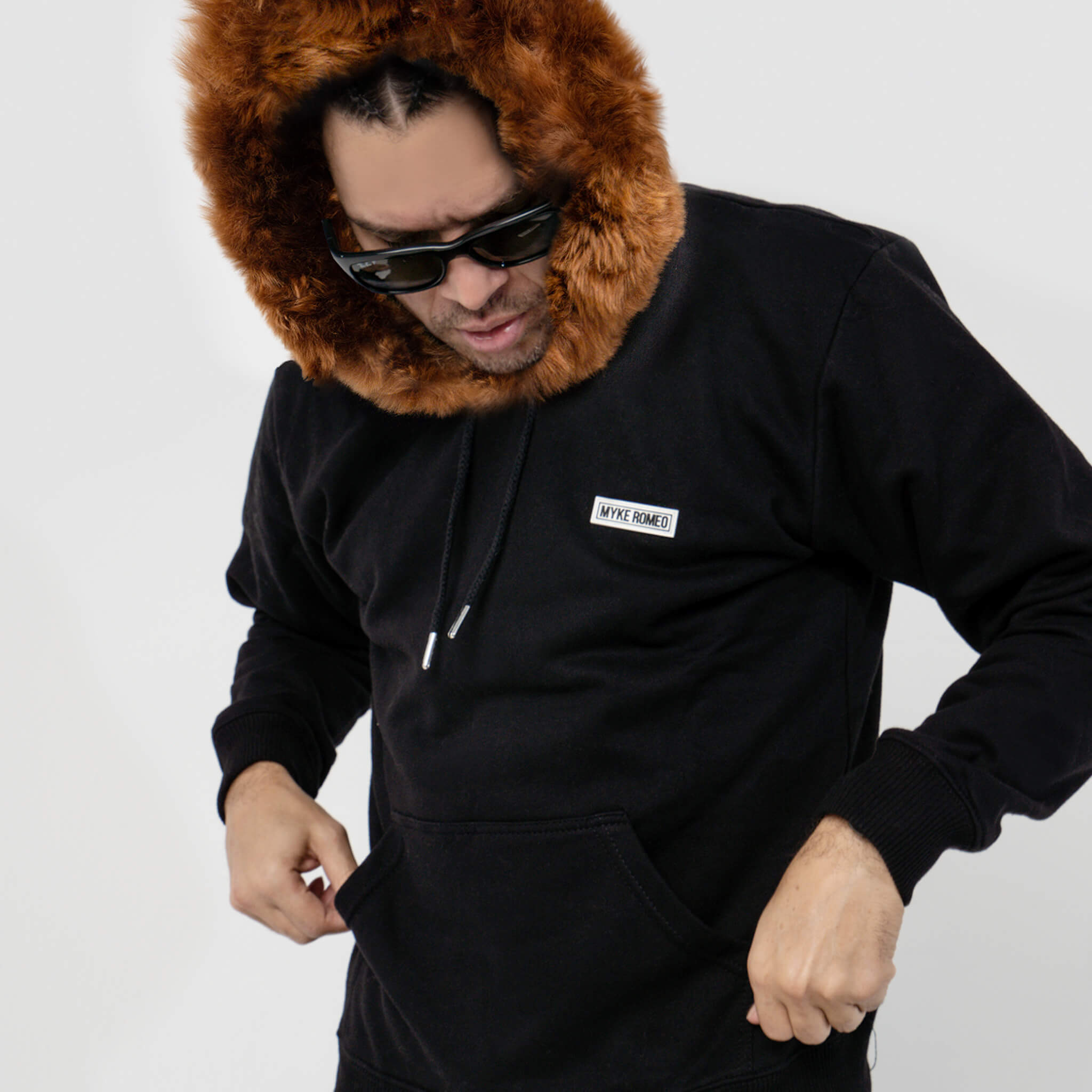 Classic Hoodie - Brown / Brown Fur