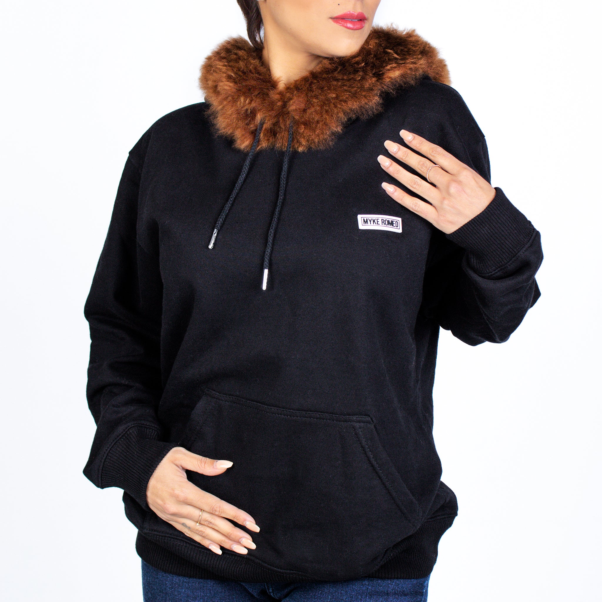 Classic Hoodie - Brown / Brown Fur