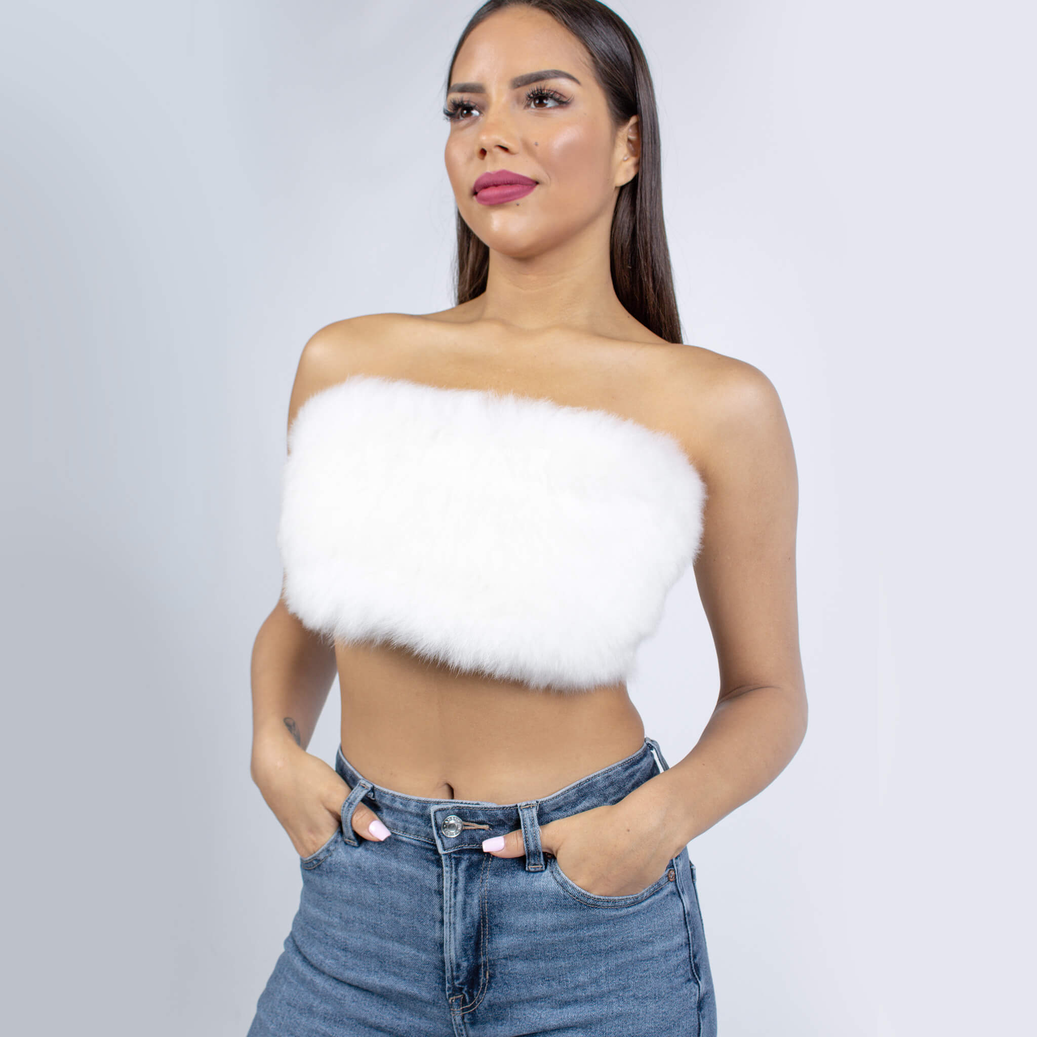 Pure White - Huacaya Tube Top